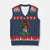 Portuguese Girl V-Neck Knit Sweater Vest Messy Bun Portugal Flag Roots Heritage Pride Gift TS10 Navy Red Print Your Wear