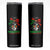 Portuguese Girl Skinny Tumbler Messy Bun Portugal Flag Roots Heritage Pride Gift TS10 Black Print Your Wear