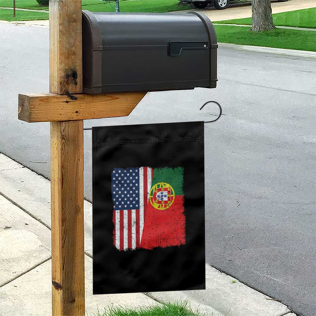 Portuguese American Flag Garden Flag Retro Vintage USA Portugal Roots Heritage Pride TS10 Print Your Wear