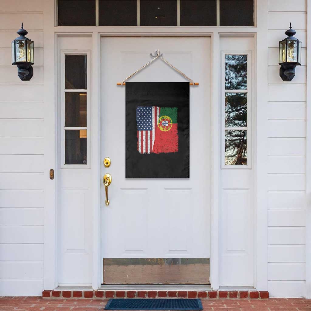 Portuguese American Flag Garden Flag Retro Vintage USA Portugal Roots Heritage Pride TS10 Print Your Wear
