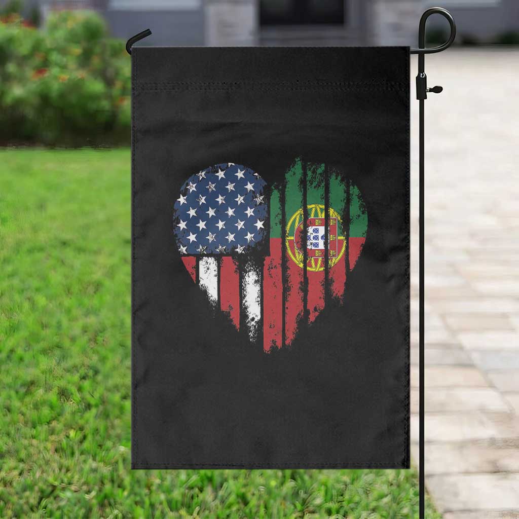 Half Portuguese American Flag Garden Flag Portugal Roots USA Flag Immigrant Gifts TS10 Print Your Wear