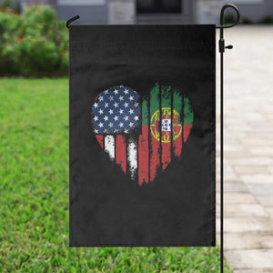 Half Portuguese American Flag Garden Flag Portugal Roots USA Flag Immigrant Gifts TS10 Print Your Wear