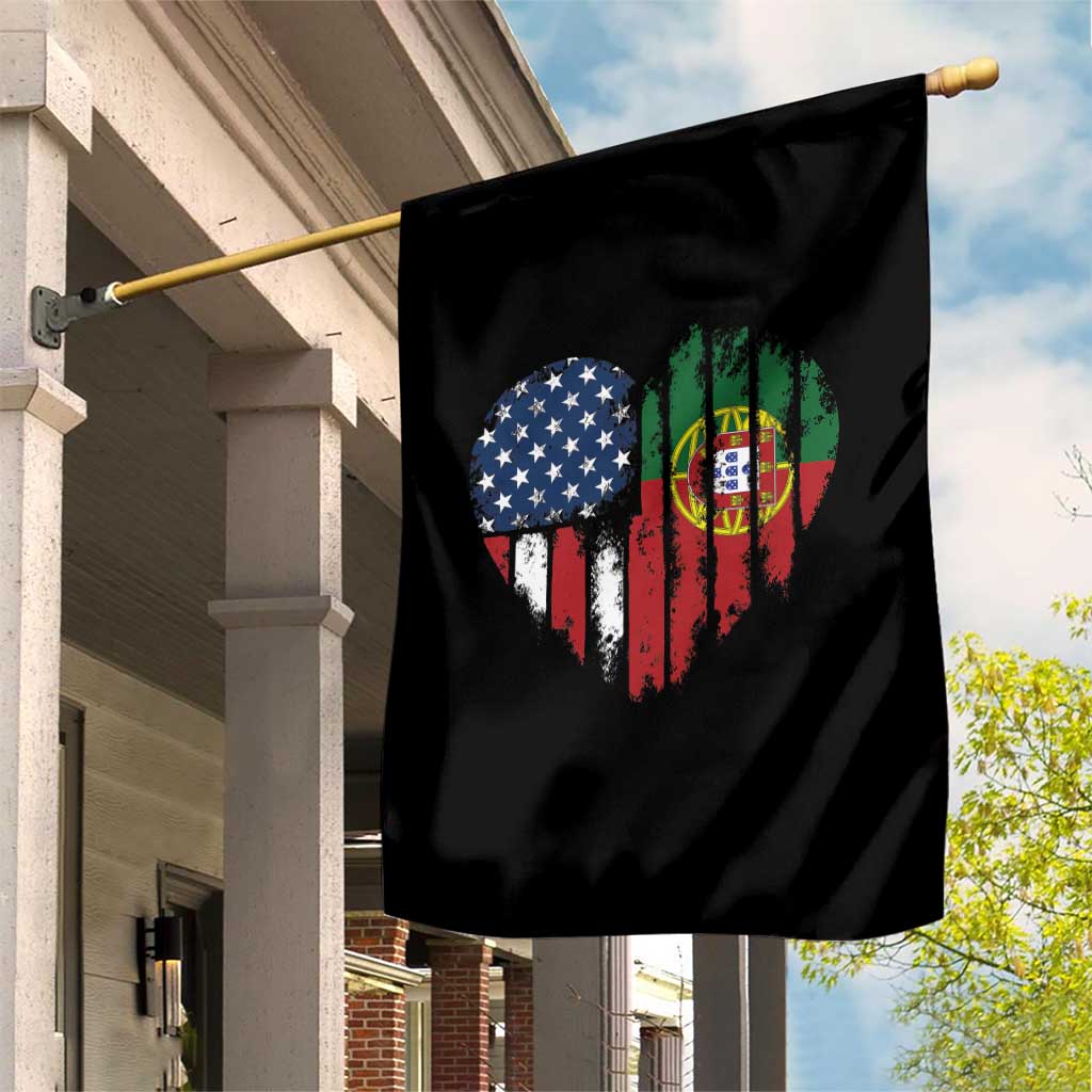 Half Portuguese American Flag Garden Flag Portugal Roots USA Flag Immigrant Gifts TS10 Print Your Wear