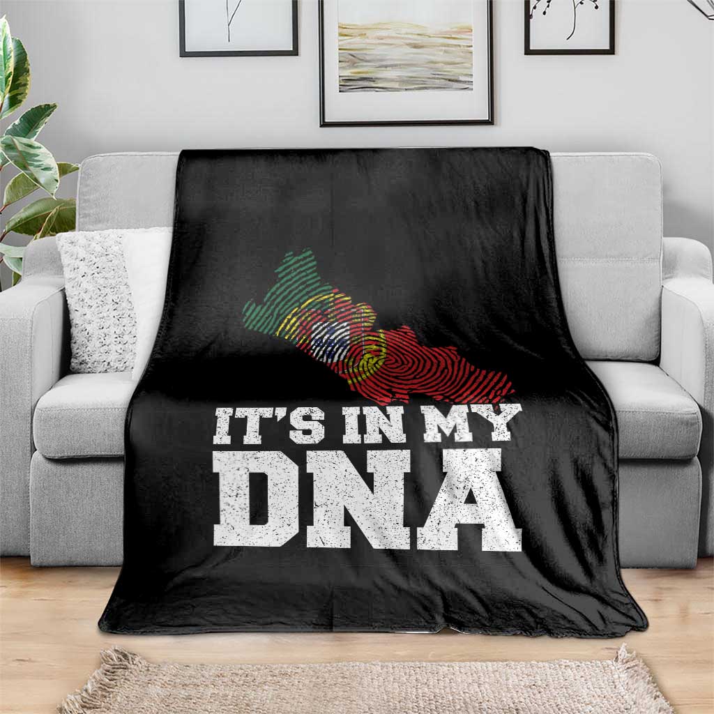 Its in My DNA Portugal Throw Blanket Portuguese Flag Portugal Boy Girl Gift TS10 Print Your Wear