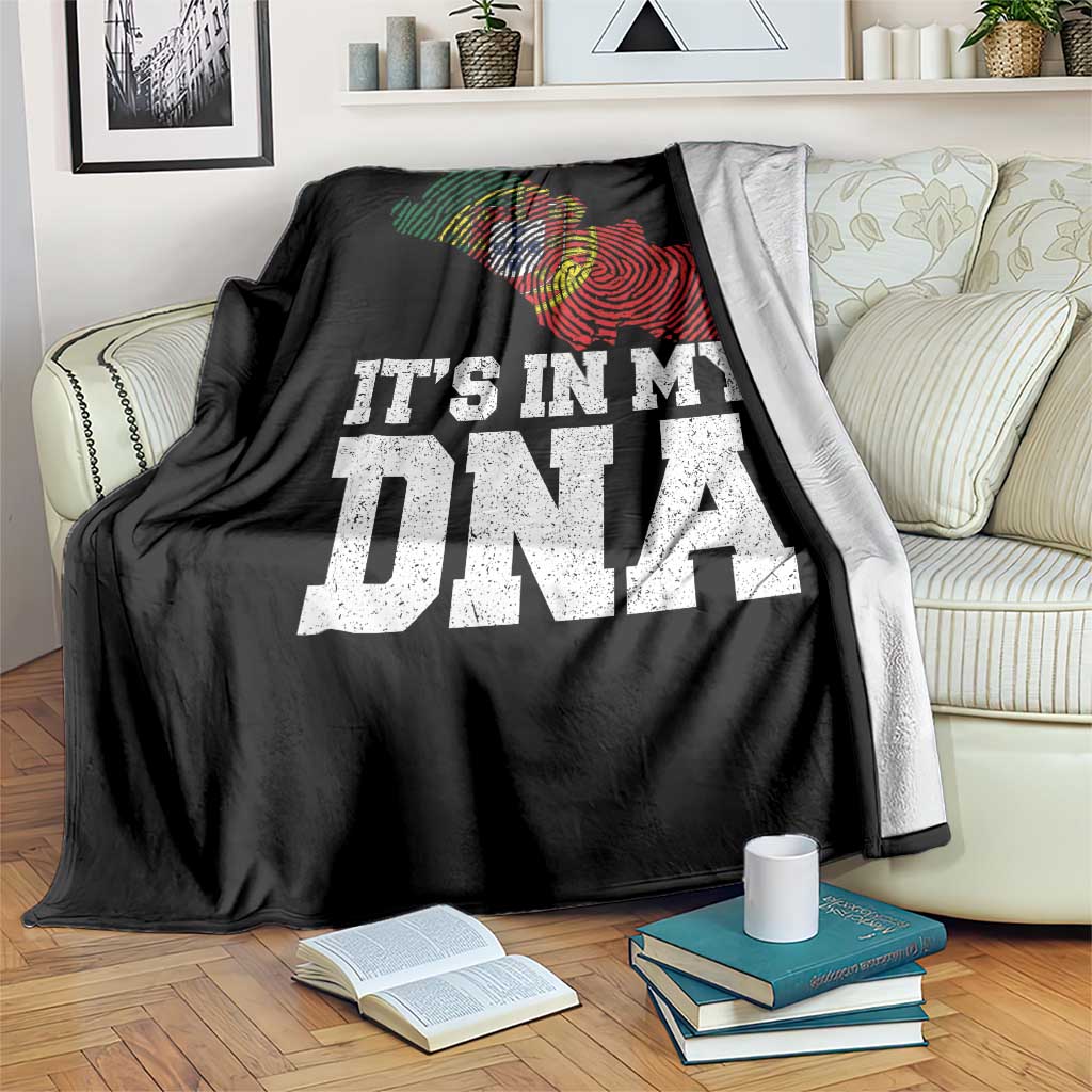 Its in My DNA Portugal Throw Blanket Portuguese Flag Portugal Boy Girl Gift TS10 Print Your Wear