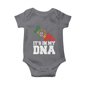 Its in My DNA Portugal Baby Onesie Portuguese Flag Portugal Boy Girl Gift TS10 Charcoal Print Your Wear