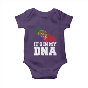 Its in My DNA Portugal Baby Onesie Portuguese Flag Portugal Boy Girl Gift TS10 Purple Print Your Wear
