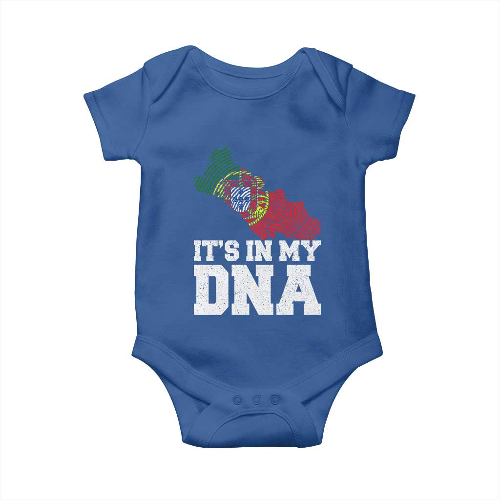 Its in My DNA Portugal Baby Onesie Portuguese Flag Portugal Boy Girl Gift TS10 Royal Blue Print Your Wear