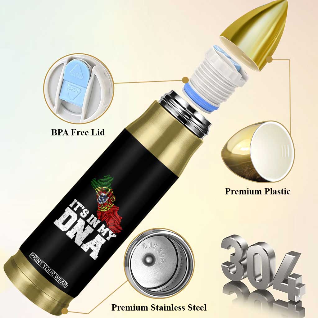 Its in My DNA Portugal Bullet Tumbler Portuguese Flag Portugal Boy Girl Gift TS10 Print Your Wear