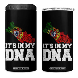 Its in My DNA Portugal 4 in 1 Can Cooler Tumbler Portuguese Flag Portugal Boy Girl Gift TS10 One Size: 16 oz Black Print Your Wear