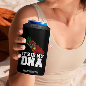 Its in My DNA Portugal 4 in 1 Can Cooler Tumbler Portuguese Flag Portugal Boy Girl Gift TS10 Print Your Wear