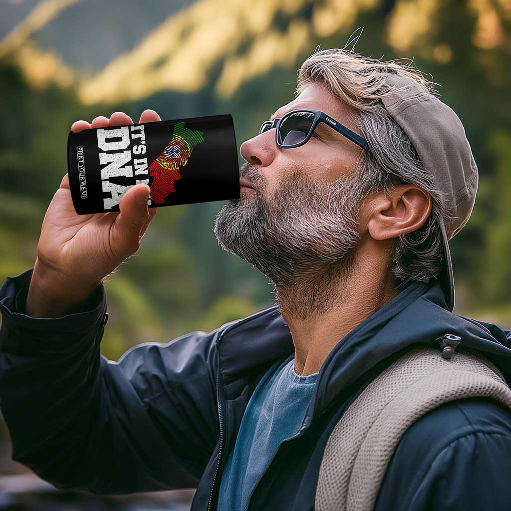 Its in My DNA Portugal 4 in 1 Can Cooler Tumbler Portuguese Flag Portugal Boy Girl Gift TS10 Print Your Wear