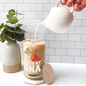 Its in My DNA Portugal Glass Can Portuguese Flag Portugal Boy Girl Gift TS10 Print Your Wear