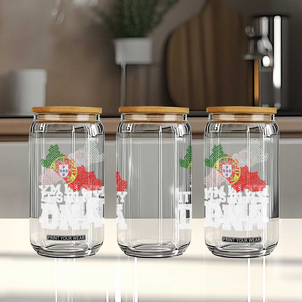 Its in My DNA Portugal Glass Can Portuguese Flag Portugal Boy Girl Gift TS10 Print Your Wear