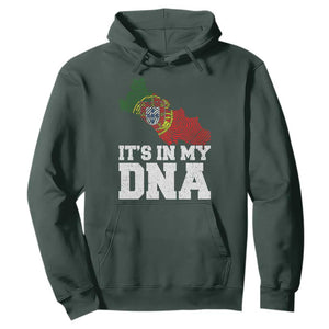 Its in My DNA Portugal Hoodie Portuguese Flag Portugal Boy Girl Gift TS10 Dark Forest Green Print Your Wear