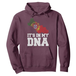 Its in My DNA Portugal Hoodie Portuguese Flag Portugal Boy Girl Gift TS10 Maroon Print Your Wear