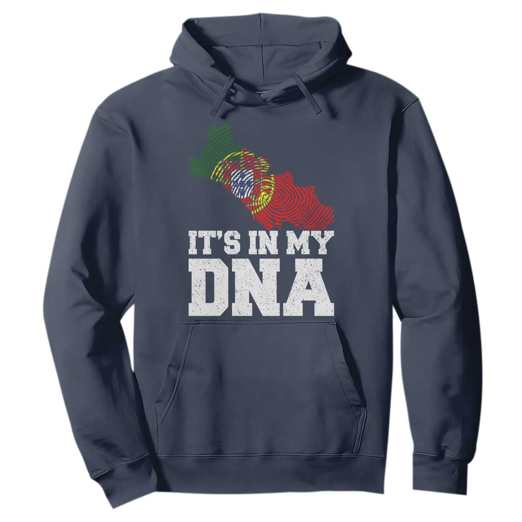 Its in My DNA Portugal Hoodie Portuguese Flag Portugal Boy Girl Gift TS10 Navy Print Your Wear