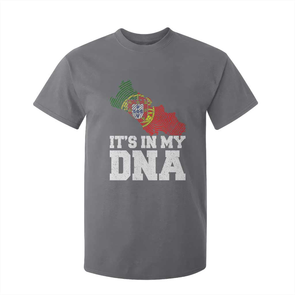 Its in My DNA Portugal T Shirt For Kid Portuguese Flag Portugal Boy Girl Gift TS10 Charcoal Print Your Wear