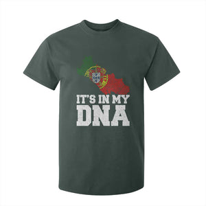 Its in My DNA Portugal T Shirt For Kid Portuguese Flag Portugal Boy Girl Gift TS10 Dark Forest Green Print Your Wear