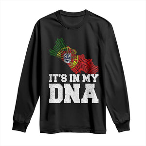 Its in My DNA Portugal Long Sleeve Shirt Portuguese Flag Portugal Boy Girl Gift TS10 Black Print Your Wear