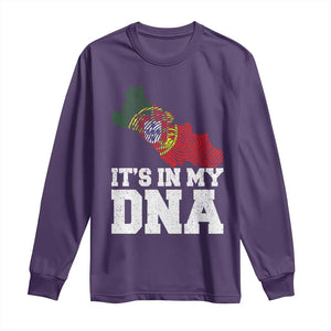 Its in My DNA Portugal Long Sleeve Shirt Portuguese Flag Portugal Boy Girl Gift TS10 Purple Print Your Wear