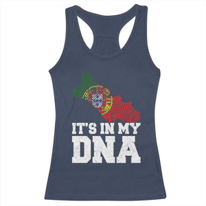 Its in My DNA Portugal Racerback Tank Top Portuguese Flag Portugal Boy Girl Gift TS10 Navy Print Your Wear