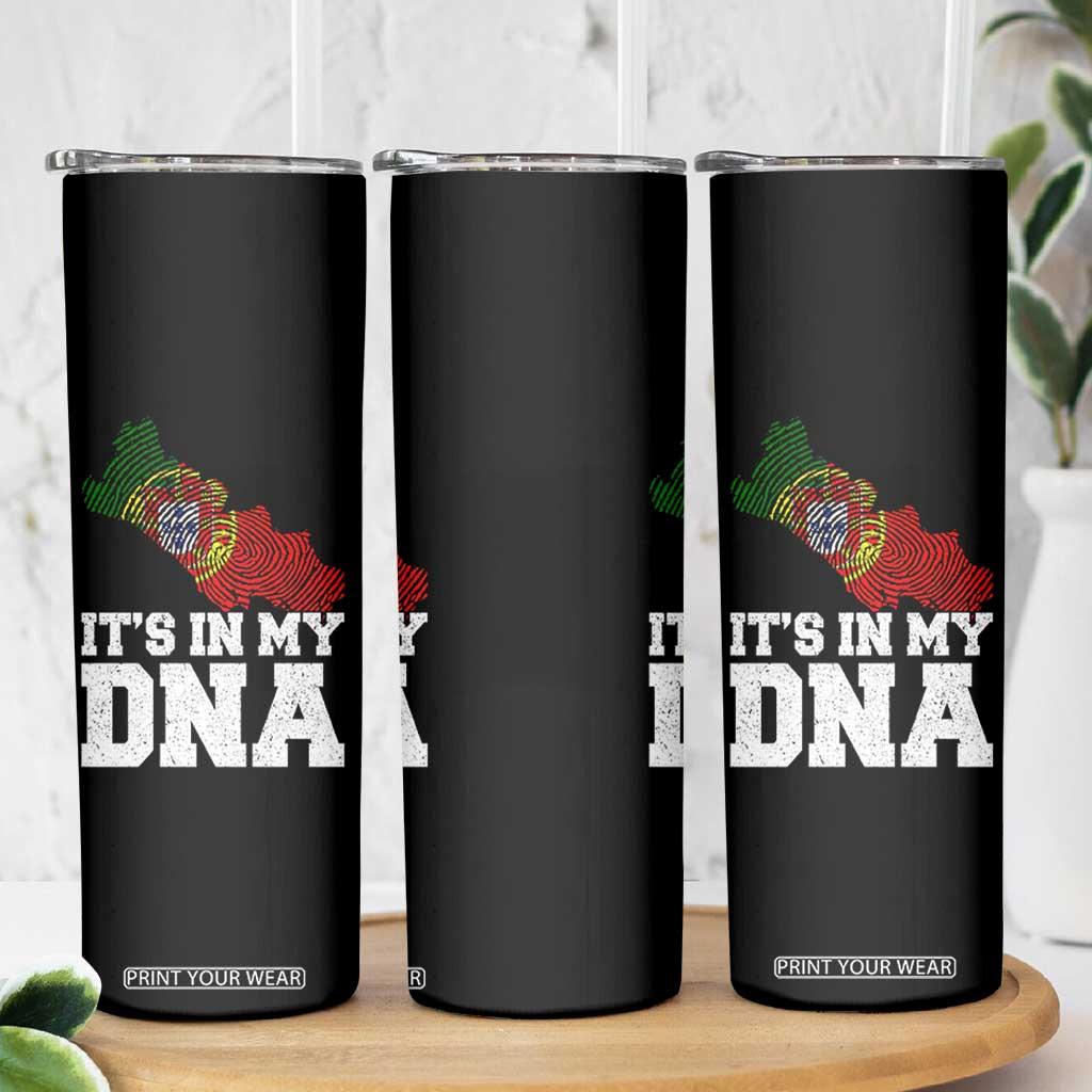 Its in My DNA Portugal Skinny Tumbler Portuguese Flag Portugal Boy Girl Gift TS10 Print Your Wear