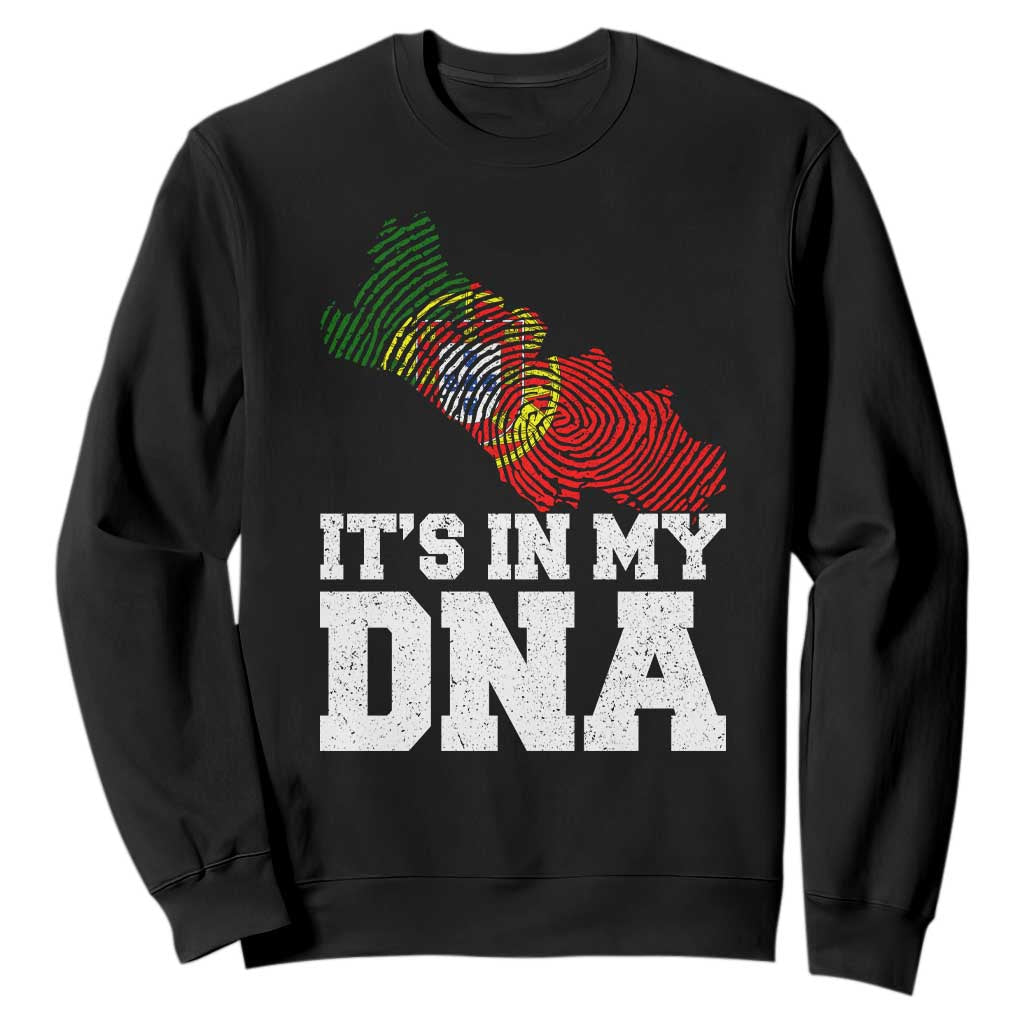 Its in My DNA Portugal Sweatshirt Portuguese Flag Portugal Boy Girl Gift TS10 Black Print Your Wear