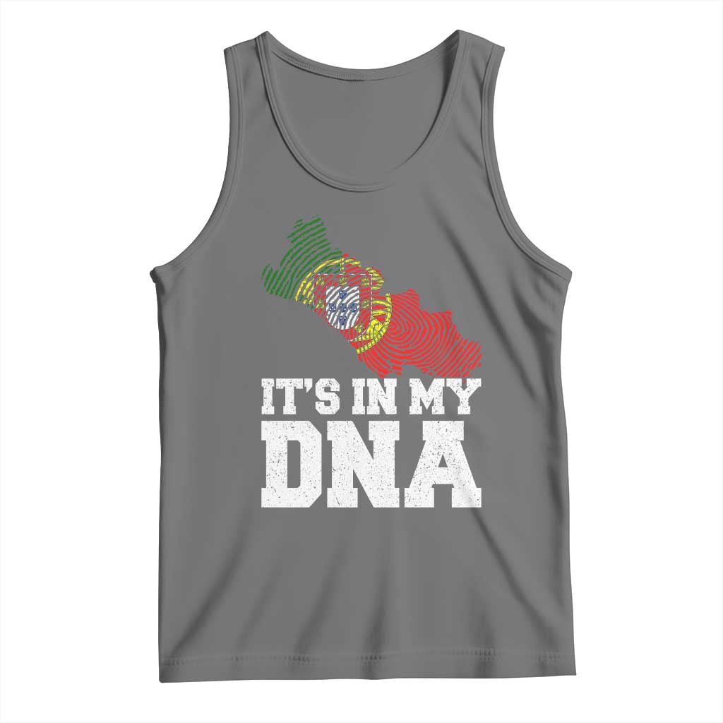 Its in My DNA Portugal Tank Top Portuguese Flag Portugal Boy Girl Gift TS10 Black Heather Print Your Wear