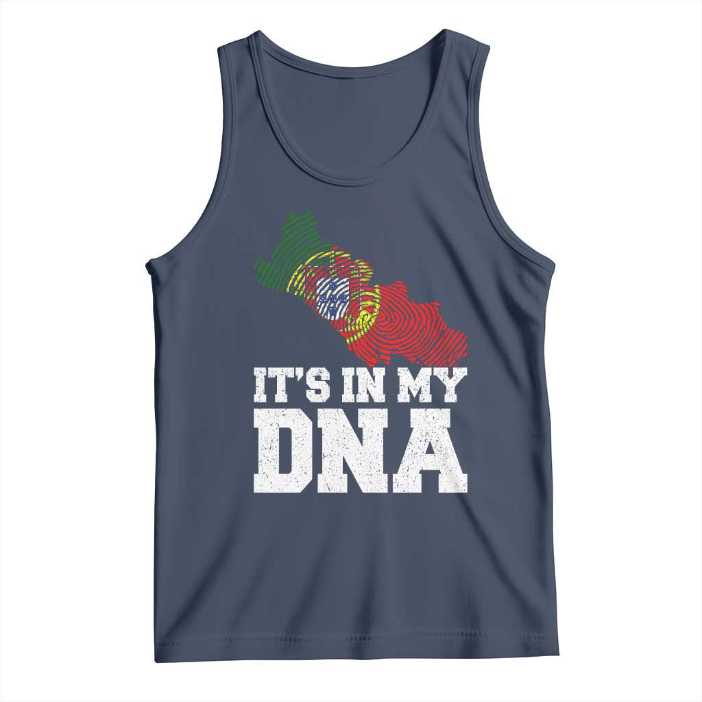 Its in My DNA Portugal Tank Top Portuguese Flag Portugal Boy Girl Gift TS10 Navy Print Your Wear