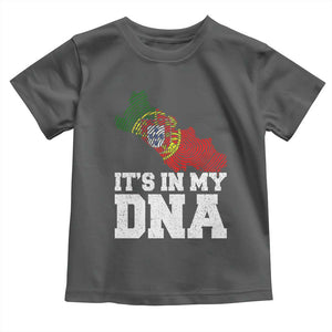 Its in My DNA Portugal Toddler T Shirt Portuguese Flag Portugal Boy Girl Gift TS10 Dark Heather Print Your Wear