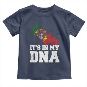 Its in My DNA Portugal Toddler T Shirt Portuguese Flag Portugal Boy Girl Gift TS10 Navy Print Your Wear