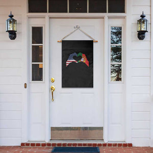Portuguese American Flag Garden Flag Vintage Portugal USA Flag Heart TS10 Print Your Wear