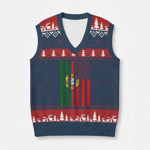 Portuguese Flag V-Neck Knit Sweater Vest Vintage USA Flag Portugal Pride Gifts TS10 Navy Red Print Your Wear