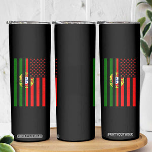 Portuguese Flag Skinny Tumbler Vintage USA Flag Portugal Pride Gifts TS10 Print Your Wear
