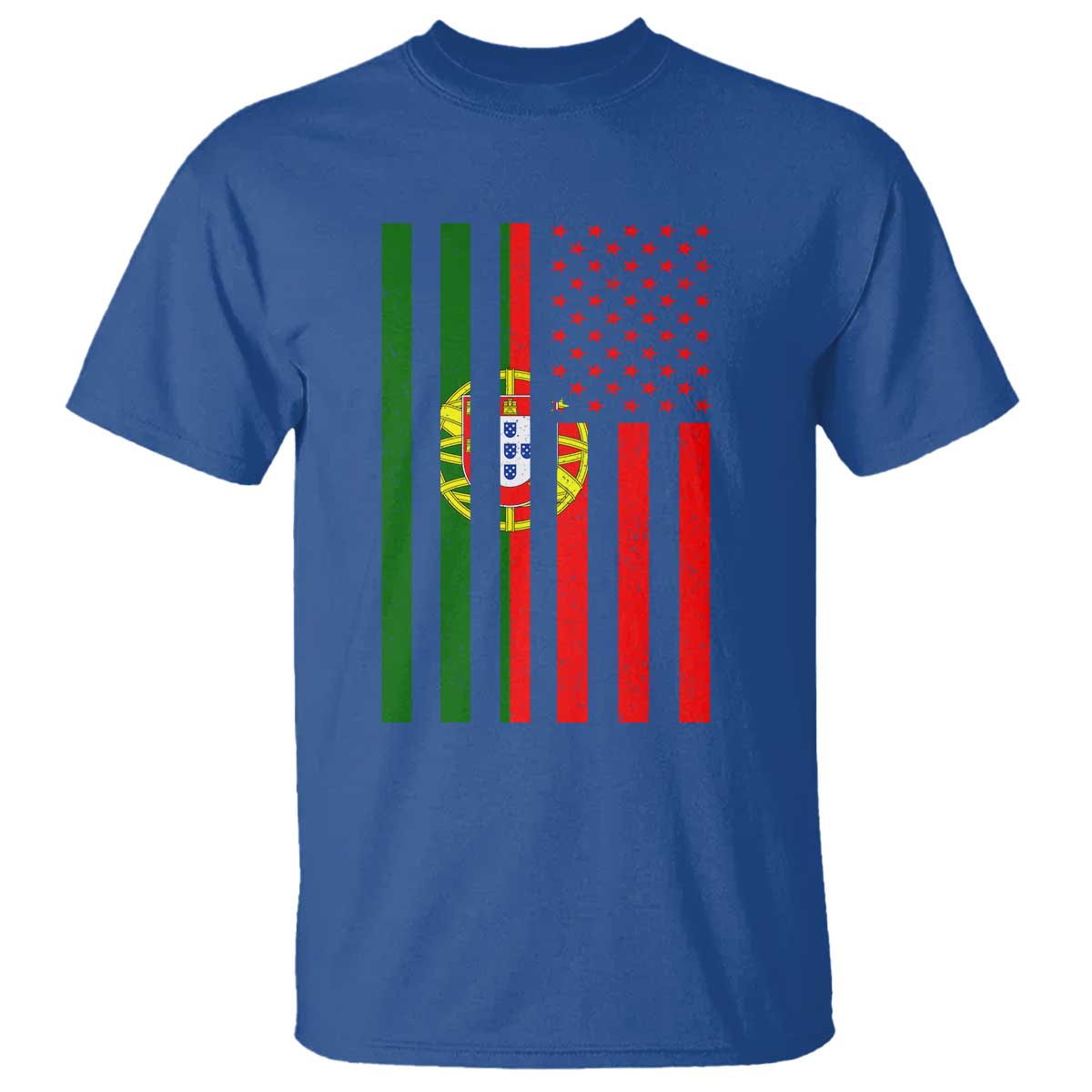 Portuguese Flag T Shirt Vintage USA Flag Portugal Pride Gifts TS10 Royal Blue Print Your Wear