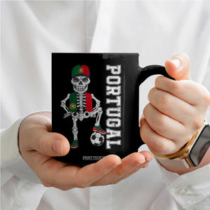 Portugal Soccer Coffee Mug Skeleton Portuguese Flag Futebol Football Player TS10 Print Your Wear