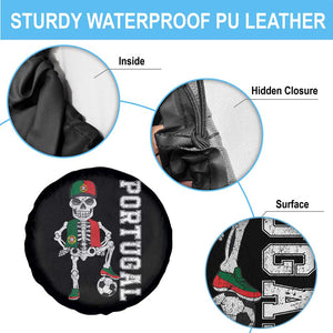 Portugal Soccer Spare Tire Cover Skeleton Portuguese Flag Futebol Football Player TS10 Print Your Wear