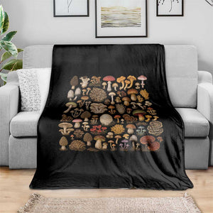 Mushroom Lovers Throw Blanket Mycology Fungi Foraging Mushroom Whisperer