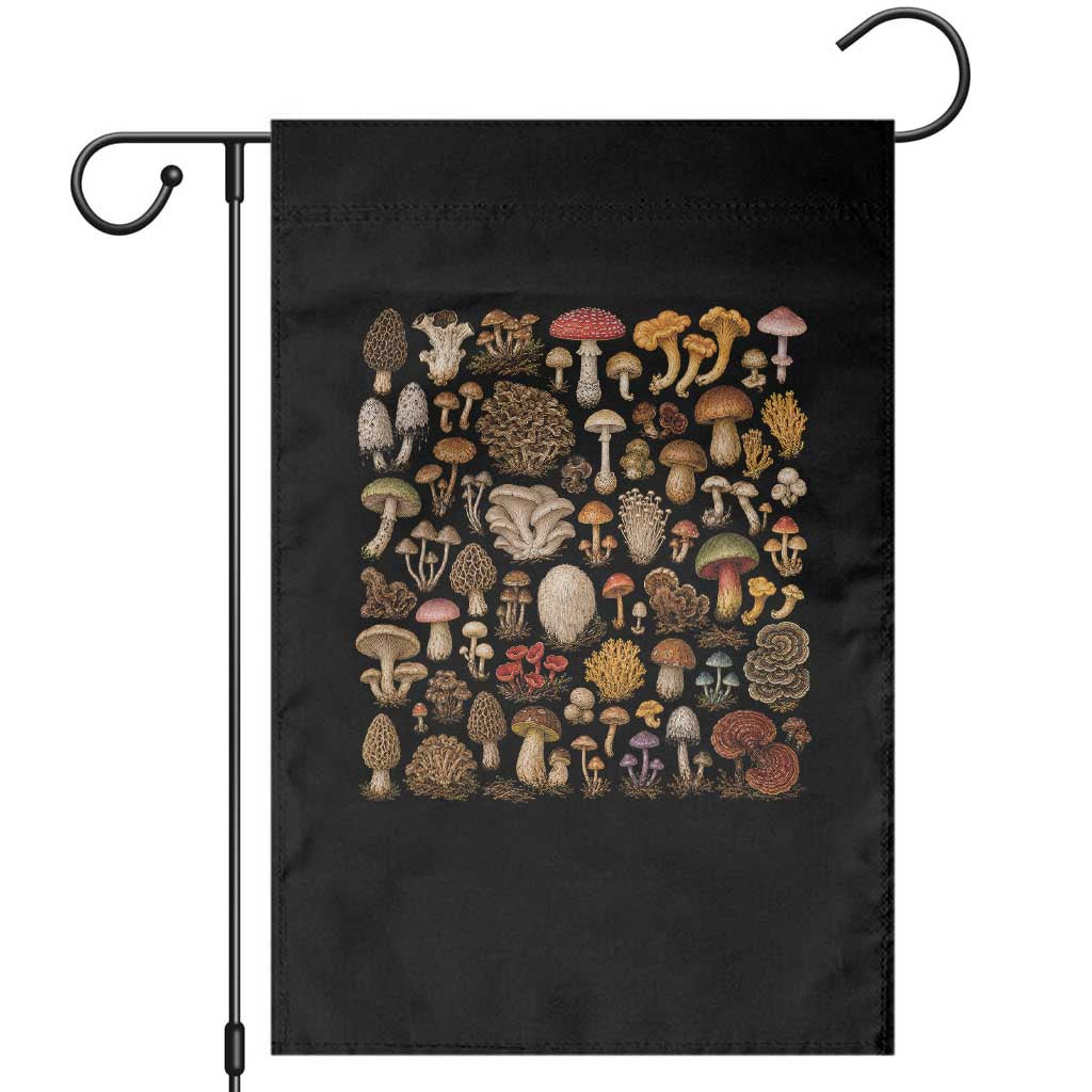 Mushroom Lovers Garden Flag Mycology Fungi Foraging Mushroom Whisperer TS10 Black Print Your Wear