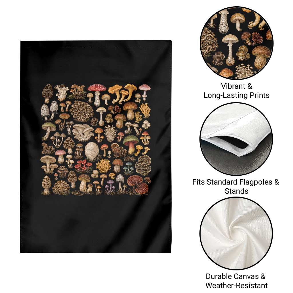 Mushroom Lovers Garden Flag Mycology Fungi Foraging Mushroom Whisperer