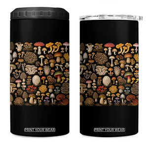 Mushroom Lovers 4 in 1 Can Cooler Tumbler Mycology Fungi Foraging Mushroom Whisperer