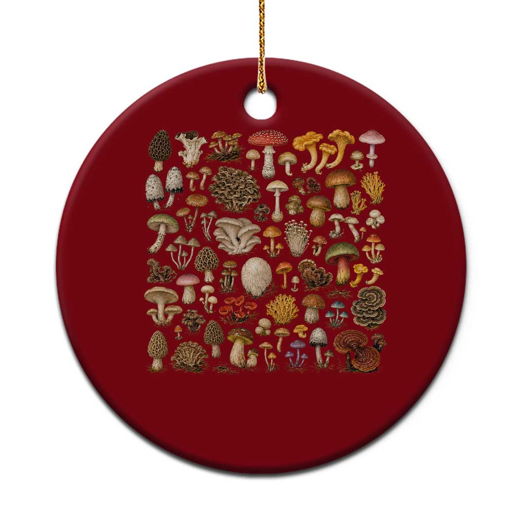 Mushroom Lovers Ceramic Ornament Mycology Fungi Foraging Mushroom Whisperer TS10 1pc Red Print Your Wear