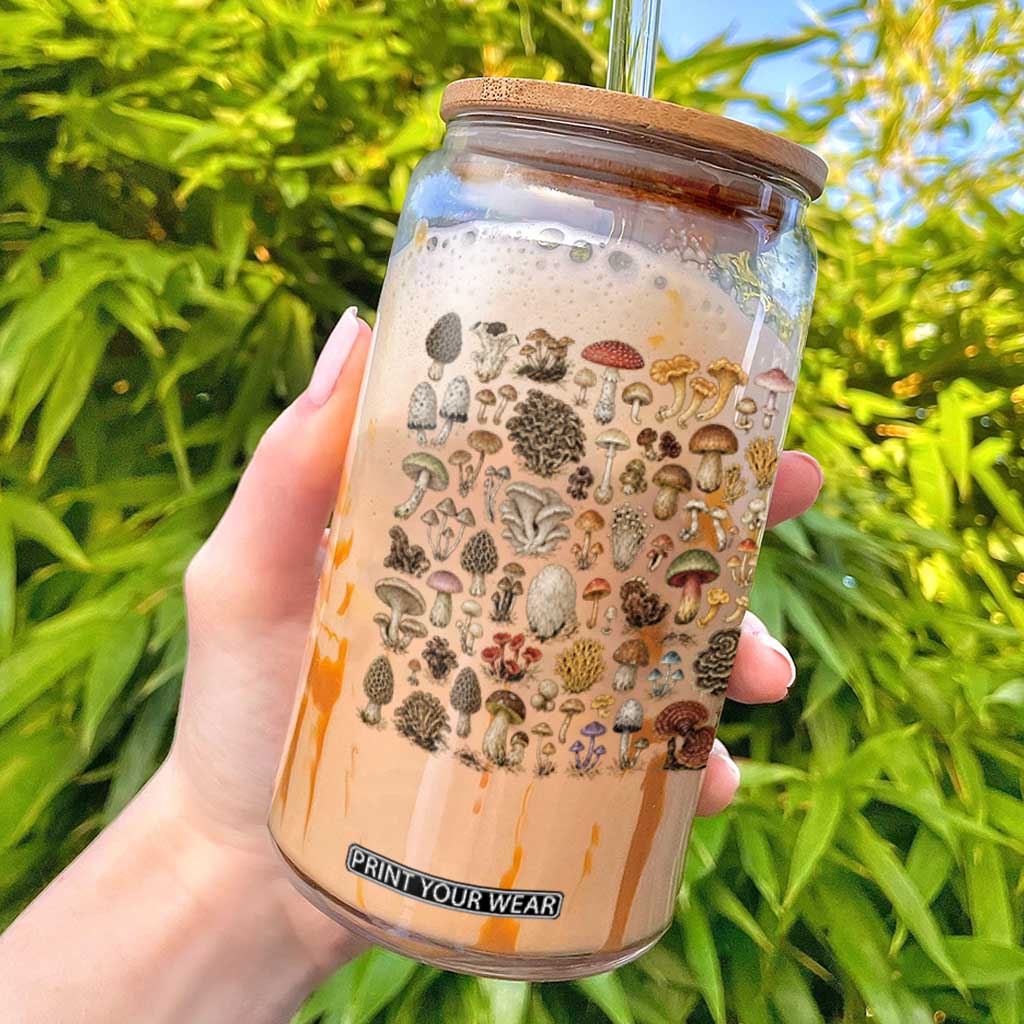 Mushroom Lovers Glass Can Mycology Fungi Foraging Mushroom Whisperer