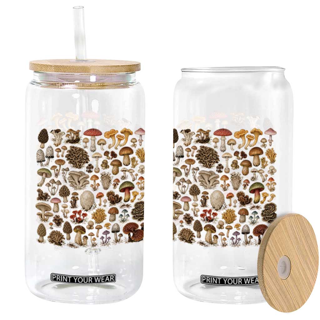 Mushroom Lovers Glass Can Mycology Fungi Foraging Mushroom Whisperer