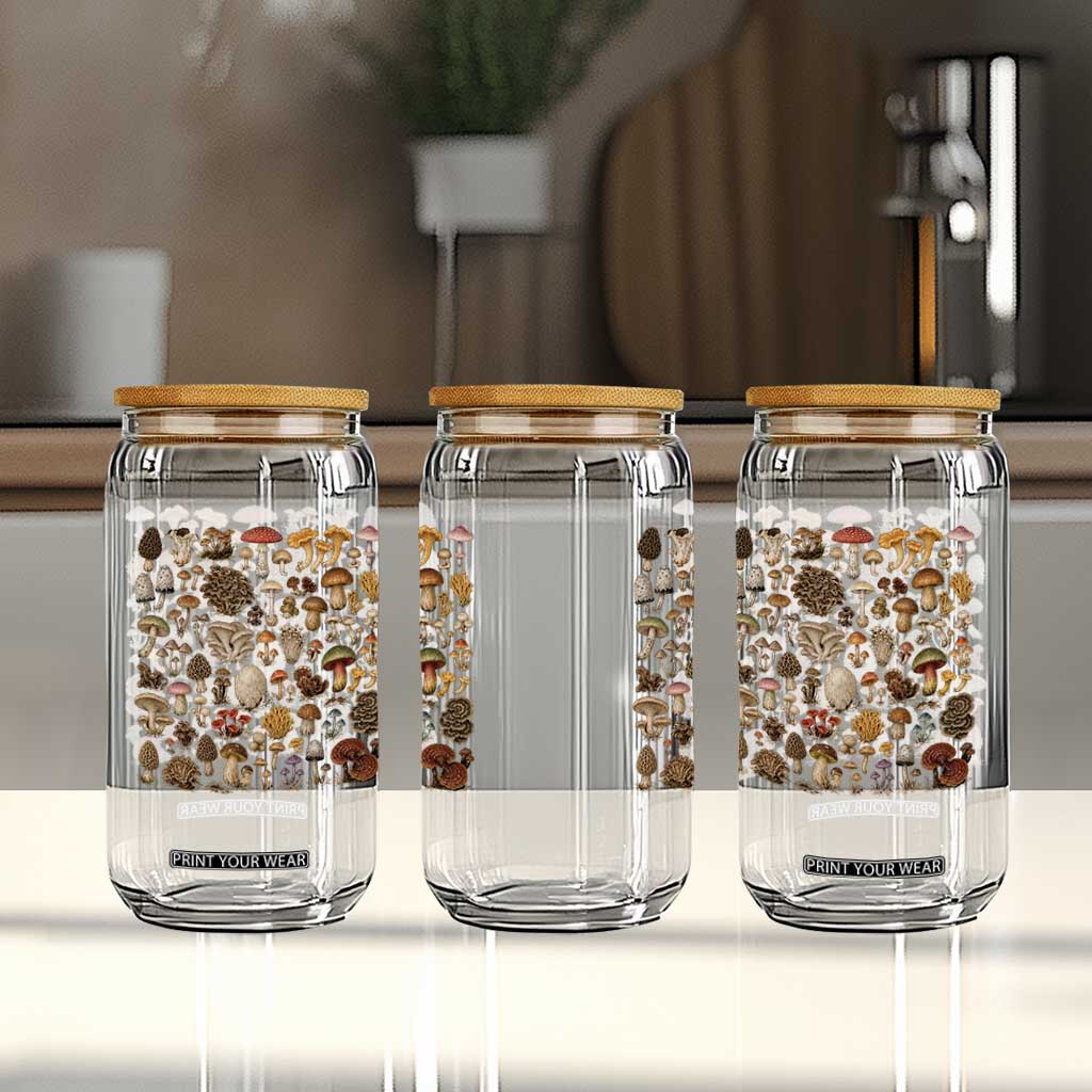 Mushroom Lovers Glass Can Mycology Fungi Foraging Mushroom Whisperer