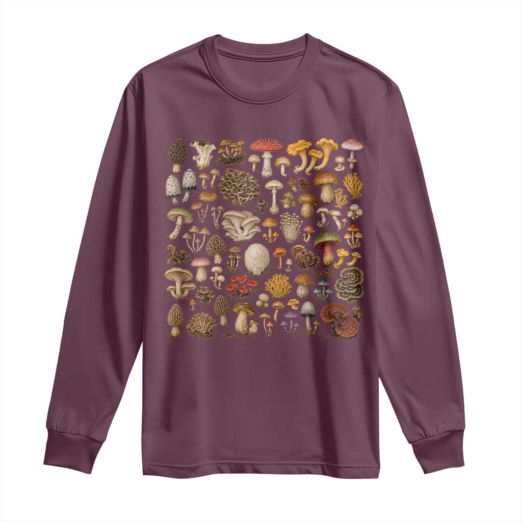 Mushroom Lovers Long Sleeve Shirt Mycology Fungi Foraging Mushroom Whisperer