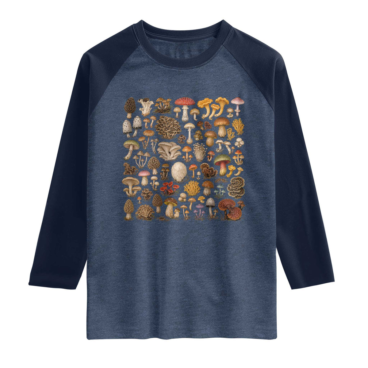 Mushroom Lovers Raglan Shirt Mycology Fungi Foraging Mushroom Whisperer