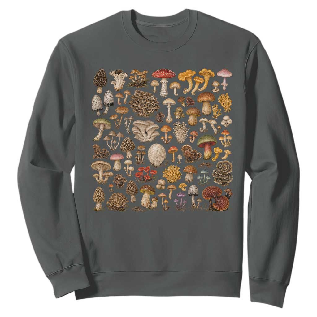 Mushroom Lovers Sweatshirt Mycology Fungi Foraging Mushroom Whisperer