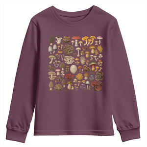 Mushroom Lovers Youth Sweatshirt Mycology Fungi Foraging Mushroom Whisperer
